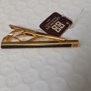 Givenchy Gold and Black Tie Clip